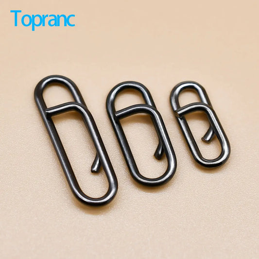 Stainless Steel Oval Split Rings Snap- 60 pcs