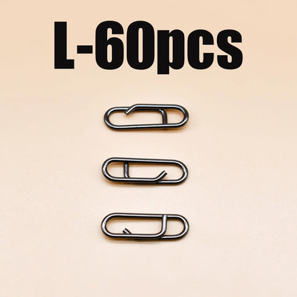 Stainless Steel Oval Split Rings Snap- 60 pcs
