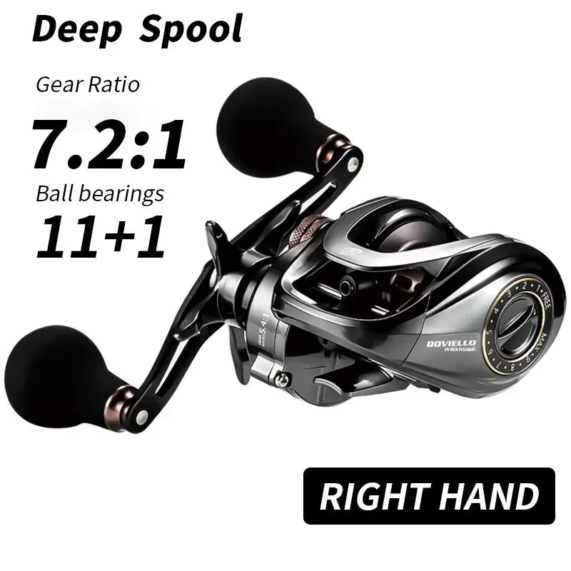 Baitcasting Reel Betriel – 9.5KG Max Drag, 12 Bearing