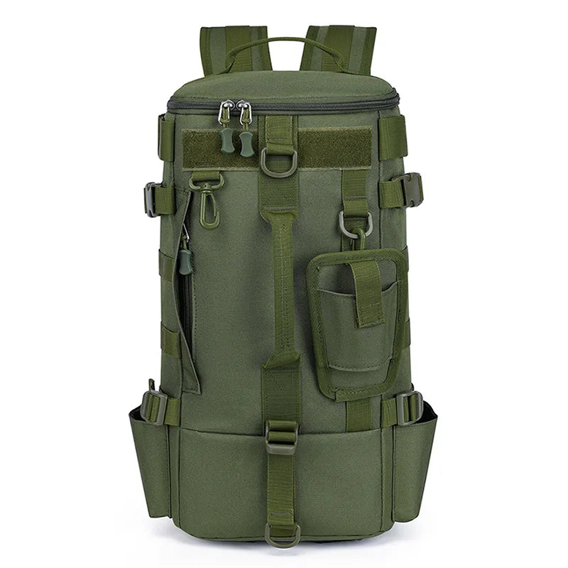 Tactical Fishing Backpack – Waterproof Tackle Bag with Rod Holders and Molle System for Outdoor Adventures