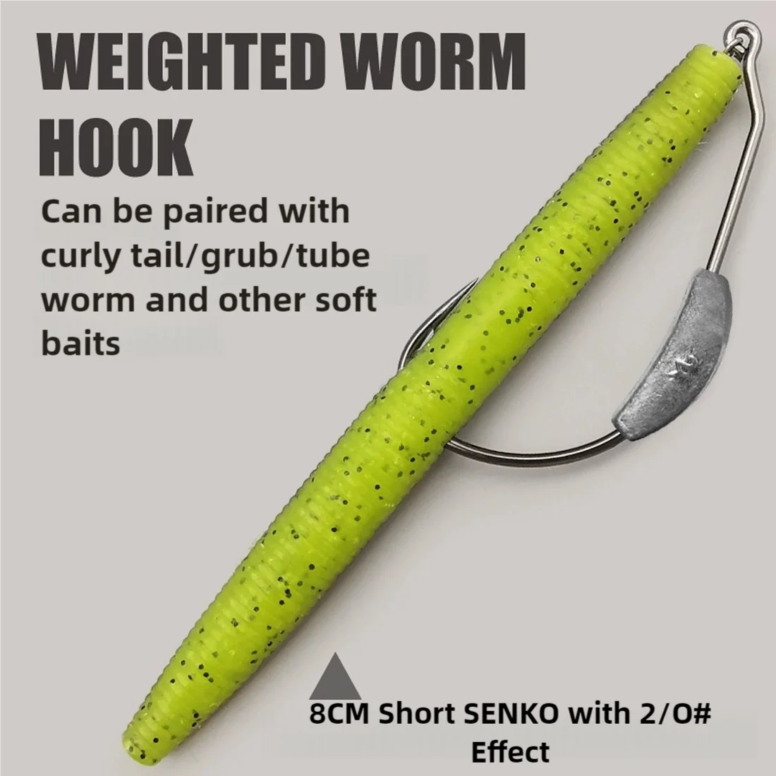 Weighted Hooks | Extra Wide Gap Offset Hooks for Bass Fishing – 2g to 9g (5 or 10 Pack)