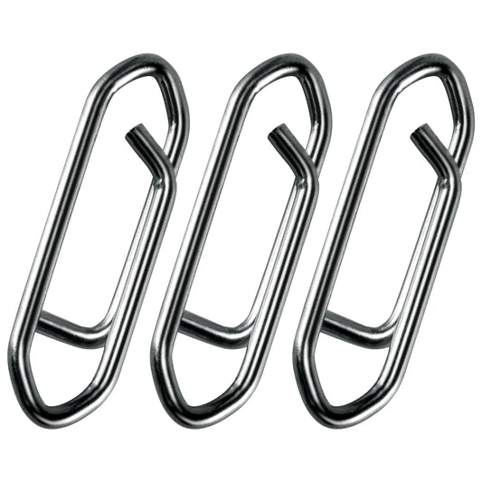50-Pack Stainless Steel Fishing Snap Clips | Quick-Change Speed Connectors for Lures & Crankbaits