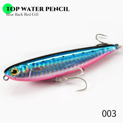 Floating Topwater Pencil Fishing Lure -100mm 17.1g Saltwater For Bass Tackle