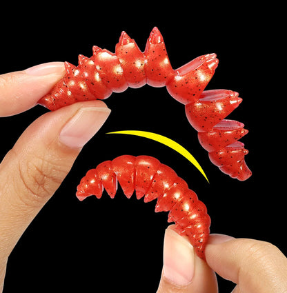 Segmented Floating Soft Worm Bait | 55mm & 80mm | 10 Colors | Saltwater & Freshwater