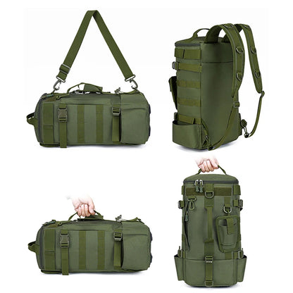 Tactical Fishing Backpack – Waterproof Tackle Bag with Rod Holders and Molle System for Outdoor Adventures