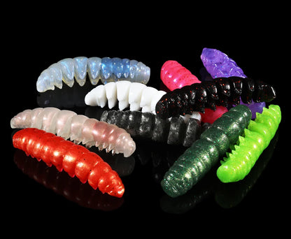 Segmented Floating Soft Worm Bait | 55mm & 80mm | 10 Colors | Saltwater & Freshwater