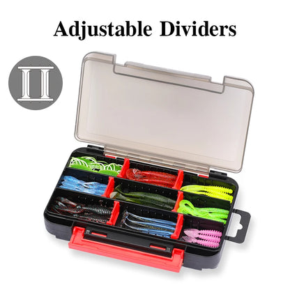 Double Layer Soft Lure and Hooks Box RX17 – Double-Sided Hard Bait Storage Case