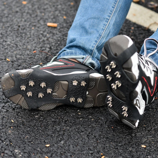 Removable Non-Slip Shoe Covers with Stainless Steel Spikes
