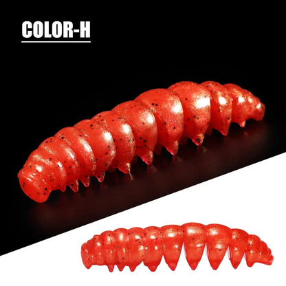 Segmented Floating Soft Worm Bait | 55mm & 80mm | 10 Colors | Saltwater & Freshwater
