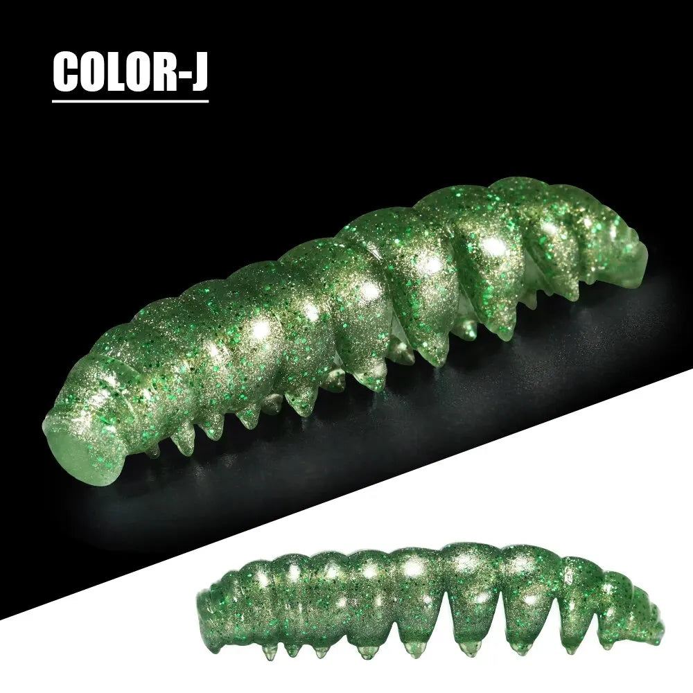 Segmented Floating Soft Worm Bait | 55mm & 80mm | 10 Colors | Saltwater & Freshwater