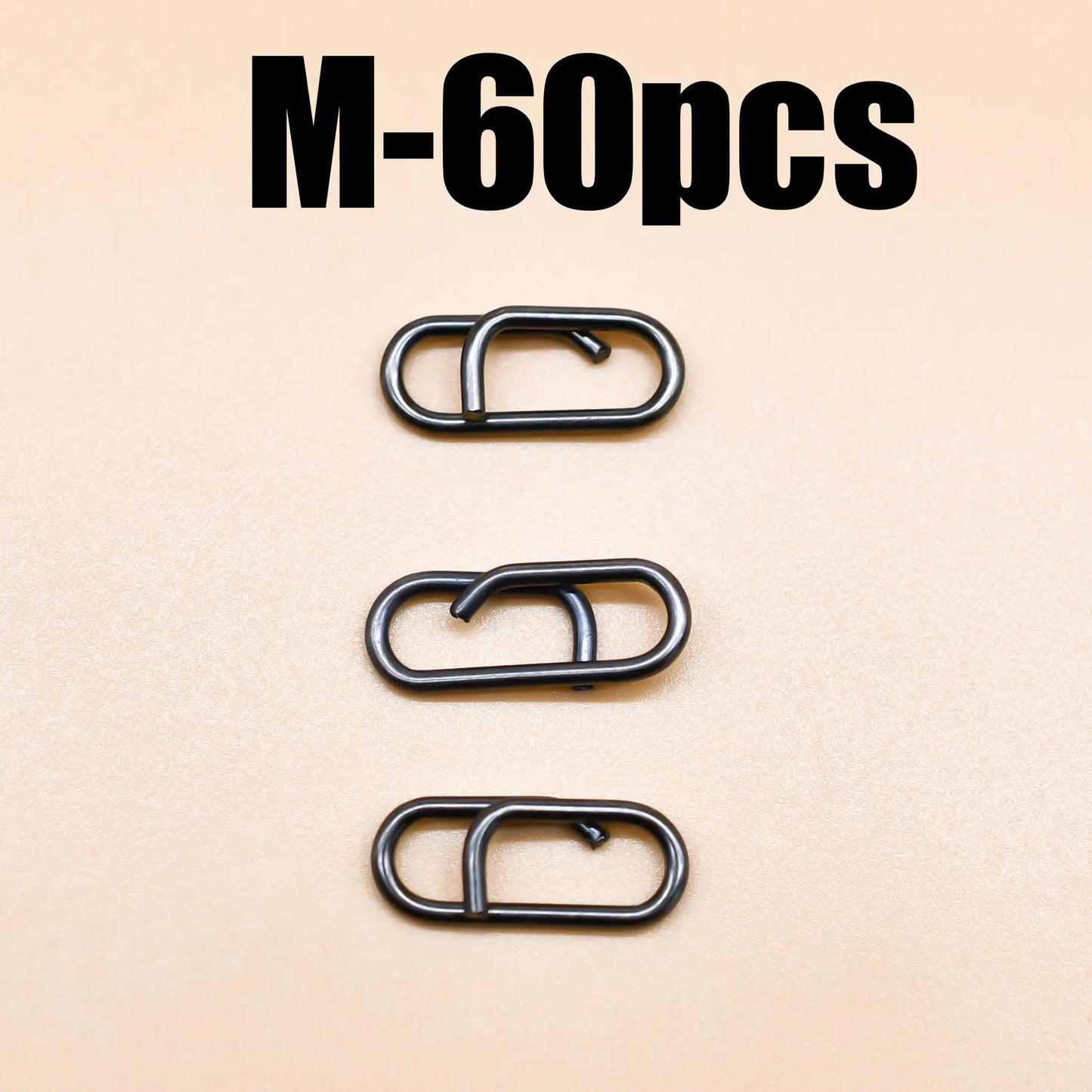 Stainless Steel Oval Split Rings Snap- 60 pcs