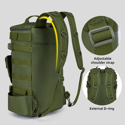 Tactical Fishing Backpack – Waterproof Tackle Bag with Rod Holders and Molle System for Outdoor Adventures