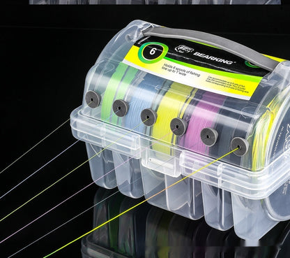 Multifunctional Fishing Line Storage Box – Tangle-Free Organizer for Up to 6 Lines