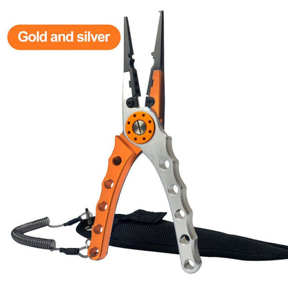 7.8" Aluminum Alloy Fishing Pliers – Multi-Function Line Cutter & Split Ring Tool