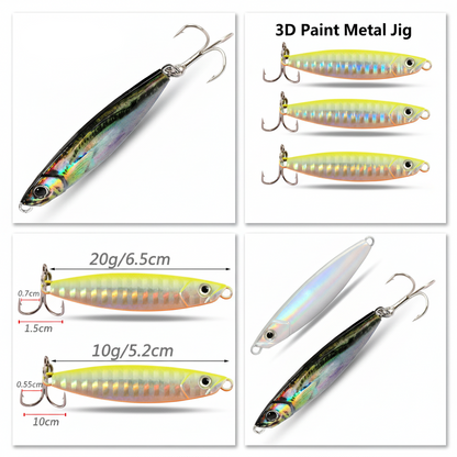 Laser Metal Jig Swimbait | Shore Casting & Jigging | 10g–20g | 26 Colors