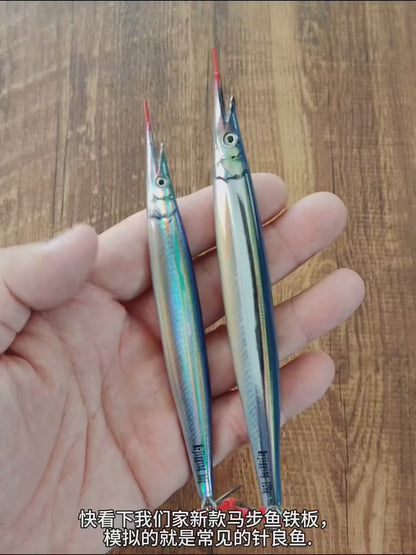 3D Hyporhamphus Sajori Metal Jig 30g-120g Tuna Bait Spanish Mackerel Grouper Lure Bonito Jigging  Fishing Spoon